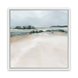 Shop Shimmering Path (Square) Canvas Art Print-Abstract, Blue, Landscape, Neutrals, PC, Square, View All-framed wall decor artwork