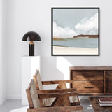 Shop Quiet Sunday (Square) Canvas Art Print-Abstract, Grey, PC, Square, View All-framed wall decor artwork