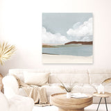 Shop Quiet Sunday (Square) Canvas Art Print-Abstract, Grey, PC, Square, View All-framed wall decor artwork