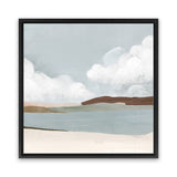 Shop Quiet Sunday (Square) Canvas Art Print-Abstract, Grey, PC, Square, View All-framed wall decor artwork