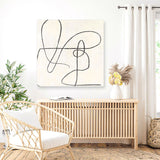 Shop Juxtaposing (Square) Canvas Art Print-Abstract, PC, Square, View All, Yellow-framed wall decor artwork