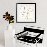 Shop Juxtaposing (Square) Art Print-Abstract, PC, Square, View All, Yellow-framed painted poster wall decor artwork