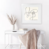 Shop Juxtaposing (Square) Art Print-Abstract, PC, Square, View All, Yellow-framed painted poster wall decor artwork