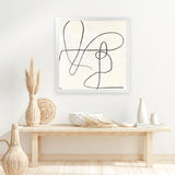 Shop Juxtaposing (Square) Art Print-Abstract, PC, Square, View All, Yellow-framed painted poster wall decor artwork