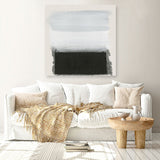 Shop Star Night Interlude (Square) Canvas Art Print-Abstract, Black, Neutrals, PC, Square, View All-framed wall decor artwork