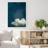 Shop Cloudy Chance I Canvas Art Print-Abstract, Blue, PC, Portrait, Rectangle, View All-framed wall decor artwork