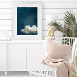 Shop Cloudy Chance I Art Print-Abstract, Blue, PC, Portrait, Rectangle, View All-framed painted poster wall decor artwork