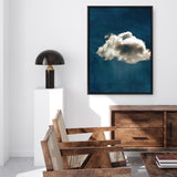 Shop Cloudy Chance II Canvas Art Print-Abstract, Blue, PC, Portrait, Rectangle, View All-framed wall decor artwork