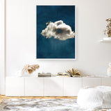 Shop Cloudy Chance II Canvas Art Print-Abstract, Blue, PC, Portrait, Rectangle, View All-framed wall decor artwork