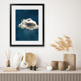 Shop Cloudy Chance II Art Print-Abstract, Blue, PC, Portrait, Rectangle, View All-framed painted poster wall decor artwork