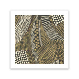 Shop Bleaching Gold II (Square) Canvas Art Print-Abstract, Brown, PC, Square, View All-framed wall decor artwork