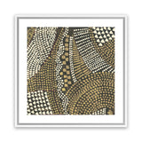 Shop Bleaching Gold II (Square) Canvas Art Print-Abstract, Brown, PC, Square, View All-framed wall decor artwork