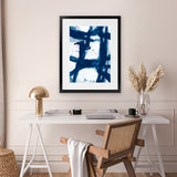 Shop Magnets Art Print-Abstract, Blue, PC, Portrait, Rectangle, View All-framed painted poster wall decor artwork