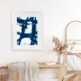 Shop Magnets Art Print-Abstract, Blue, PC, Portrait, Rectangle, View All-framed painted poster wall decor artwork