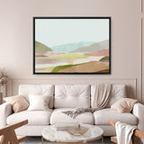 Shop Hills of Light I Canvas Art Print-Abstract, Brown, Green, Horizontal, PC, Rectangle, View All-framed wall decor artwork