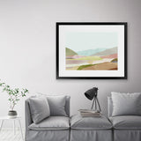 Shop Hills of Light I Art Print-Abstract, Brown, Green, Horizontal, PC, Rectangle, View All-framed painted poster wall decor artwork