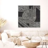 Shop Pearl Dots I (Square) Canvas Art Print-Abstract, Black, PC, Square, View All-framed wall decor artwork