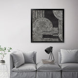 Shop Pearl Dots II (Square) Art Print-Abstract, Black, PC, Square, View All-framed painted poster wall decor artwork