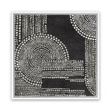 Shop Pearl Dots II (Square) Canvas Art Print-Abstract, Black, PC, Square, View All-framed wall decor artwork