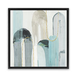 Shop Blue Arches I (Square) Canvas Art Print-Abstract, Blue, PC, Square, View All-framed wall decor artwork