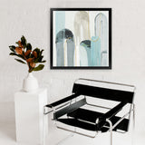 Shop Blue Arches I (Square) Art Print-Abstract, Blue, PC, Square, View All-framed painted poster wall decor artwork