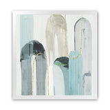 Shop Blue Arches I (Square) Art Print-Abstract, Blue, PC, Square, View All-framed painted poster wall decor artwork