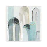 Shop Blue Arches I (Square) Canvas Art Print-Abstract, Blue, PC, Square, View All-framed wall decor artwork