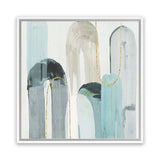 Shop Blue Arches I (Square) Canvas Art Print-Abstract, Blue, PC, Square, View All-framed wall decor artwork