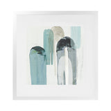 Shop Blue Arches II (Square) Art Print-Abstract, Blue, PC, Square, View All-framed painted poster wall decor artwork