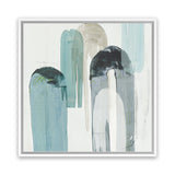 Shop Blue Arches II (Square) Canvas Art Print-Abstract, Blue, PC, Square, View All-framed wall decor artwork