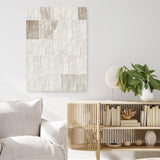 Shop Bamboo Passing II Canvas Art Print-Abstract, Neutrals, PC, Portrait, Rectangle, View All-framed wall decor artwork