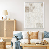 Shop Bamboo Passing II Canvas Art Print-Abstract, Neutrals, PC, Portrait, Rectangle, View All-framed wall decor artwork