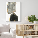 Shop Stones I Canvas Art Print-Abstract, Black, Grey, PC, Portrait, Rectangle, View All-framed wall decor artwork