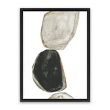 Shop Stones II Canvas Art Print-Abstract, Black, Neutrals, PC, Portrait, Rectangle, View All-framed wall decor artwork