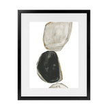 Shop Stones II Art Print-Abstract, Black, Neutrals, PC, Portrait, Rectangle, View All-framed painted poster wall decor artwork