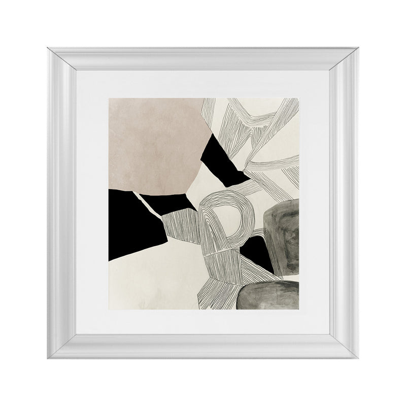Shop Entangled I (Square) Art Print-Abstract, Black, Neutrals, PC, Square, View All-framed painted poster wall decor artwork
