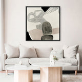 Shop Entangled II (Square) Canvas Art Print-Abstract, Black, Neutrals, PC, Square, View All-framed wall decor artwork