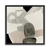 Shop Entangled II (Square) Canvas Art Print-Abstract, Black, Neutrals, PC, Square, View All-framed wall decor artwork