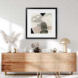 Shop Entangled II (Square) Art Print-Abstract, Black, Neutrals, PC, Square, View All-framed painted poster wall decor artwork