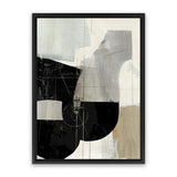 Shop Jet Black I Canvas Art Print-Abstract, Black, PC, Portrait, Rectangle, View All-framed wall decor artwork