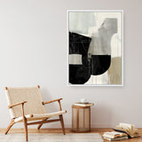 Shop Jet Black I Canvas Art Print-Abstract, Black, PC, Portrait, Rectangle, View All-framed wall decor artwork