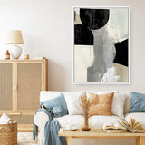 Shop Jet Black II Canvas Art Print-Abstract, Black, Grey, PC, Portrait, Rectangle, View All-framed wall decor artwork