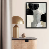 Shop Jet Black II Art Print-Abstract, Black, Grey, PC, Portrait, Rectangle, View All-framed painted poster wall decor artwork