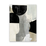 Shop Jet Black II Canvas Art Print-Abstract, Black, Grey, PC, Portrait, Rectangle, View All-framed wall decor artwork