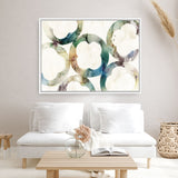 Shop Moroccan Displacement Canvas Art Print-Abstract, Green, Horizontal, PC, Rectangle, View All-framed wall decor artwork