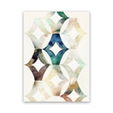 Shop Morocgraphic I Canvas Art Print-Abstract, Blue, Neutrals, PC, Portrait, Rectangle, View All-framed wall decor artwork