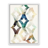 Shop Morocgraphic I Canvas Art Print-Abstract, Blue, Neutrals, PC, Portrait, Rectangle, View All-framed wall decor artwork