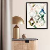 Shop Morocgraphic II Art Print-Abstract, Blue, Green, Neutrals, PC, Portrait, Rectangle, View All-framed painted poster wall decor artwork