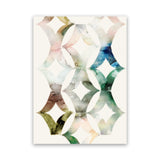 Shop Morocgraphic II Canvas Art Print-Abstract, Blue, Green, Neutrals, PC, Portrait, Rectangle, View All-framed wall decor artwork