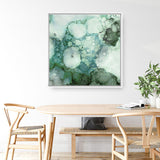 Shop Zen Panel I (Square) Canvas Art Print-Abstract, Green, PC, Square, View All-framed wall decor artwork